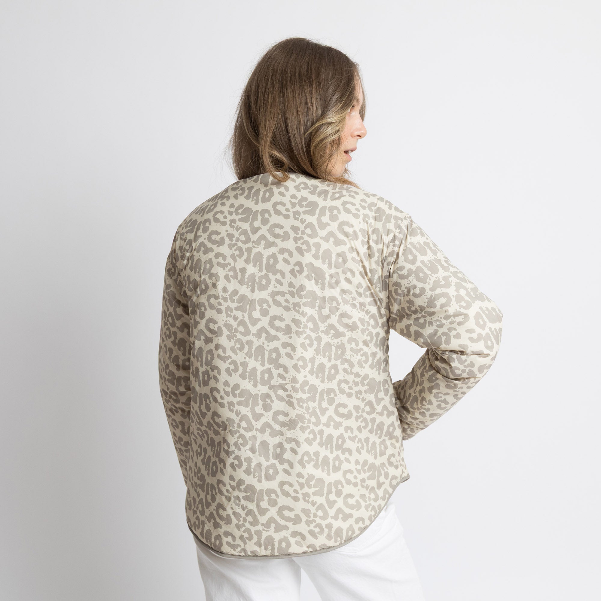 Ultra Light Puffer Jacket stone/leo stone - sand - VIVI MARI