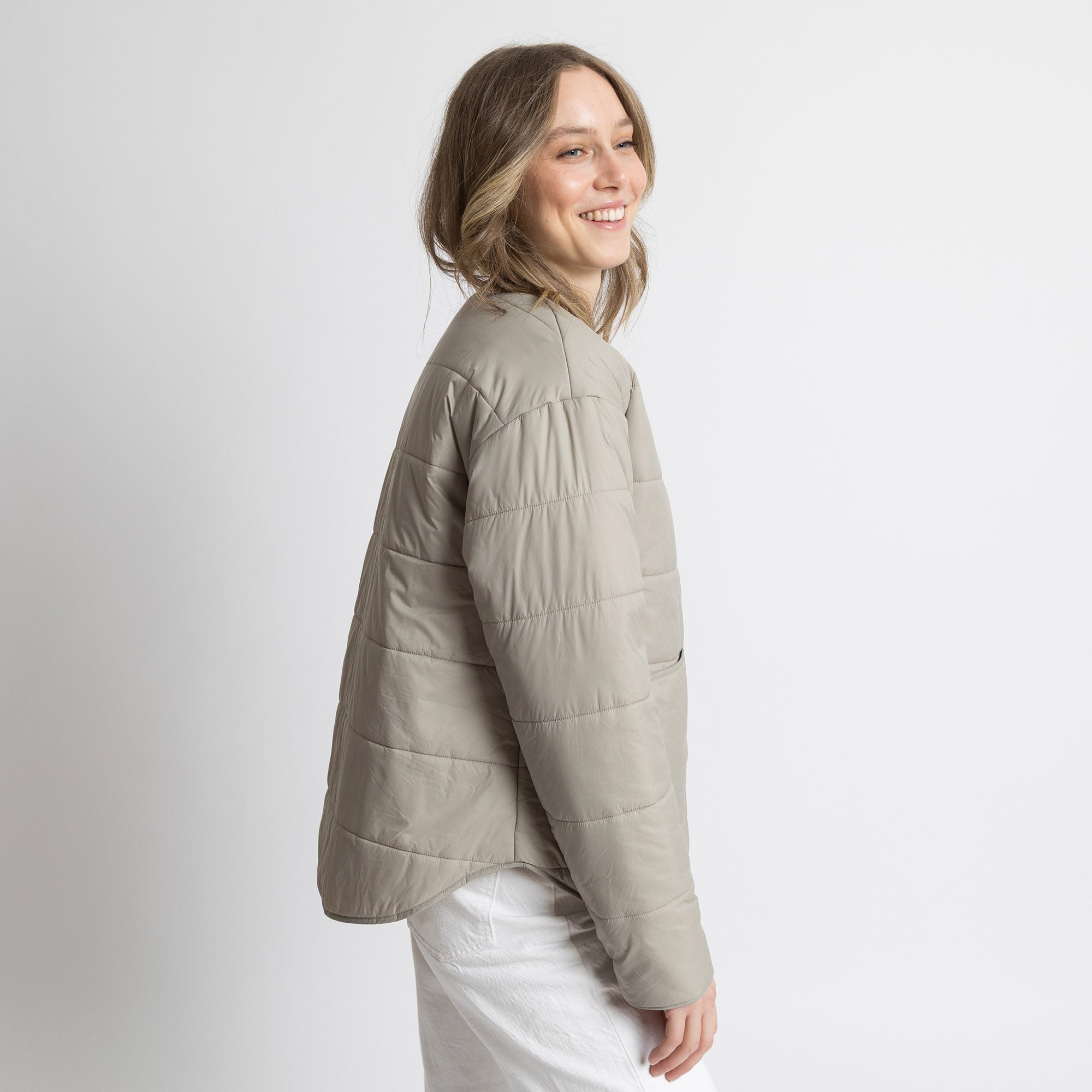 Ultra Light Puffer Jacket stone/leo stone - sand - VIVI MARI