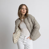 Ultra Light Puffer Jacket stone/leo stone - sand - VIVI MARI