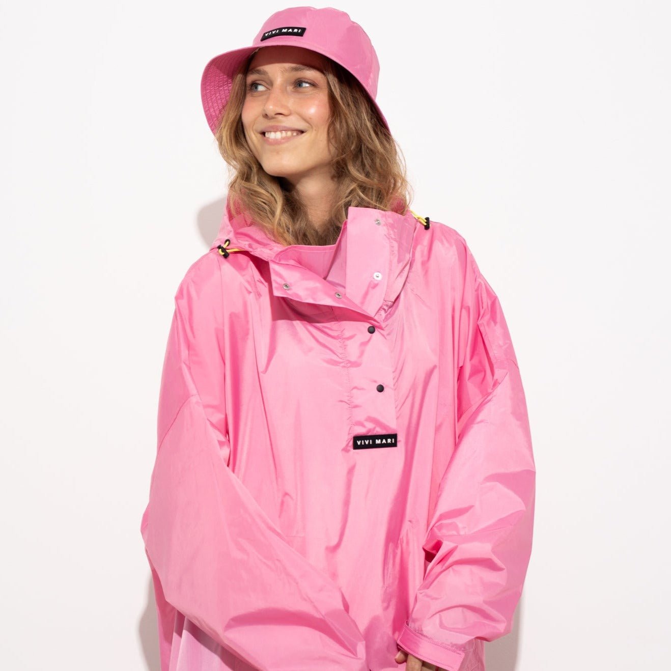 Bucket Hat solid soft pink - VIVI MARI