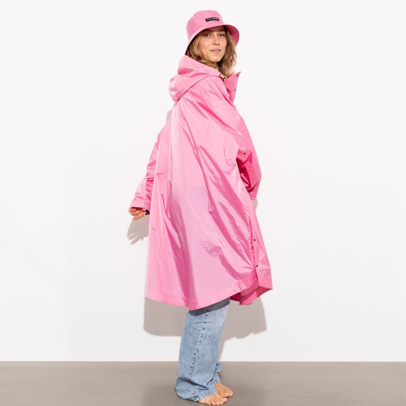 Bucket Hat solid soft pink - VIVI MARI