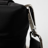 padded tote bag medium + strap basic woven slim - black - VIVI MARI