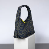 Buckle Bag medium - leo splashes navy/olive