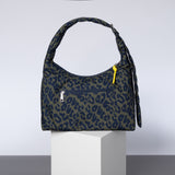 Buckle Bag medium - leo splashes navy/olive