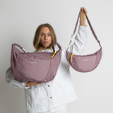 Padded Hip Bag oversized - ash plum