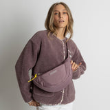 Padded Hip Bag medium - ash plum
