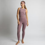 Activewear Top cropped ash plum