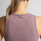 Activewear Top cropped ash plum