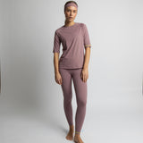 Activewear Half Sleeve T-Shirt ash plum