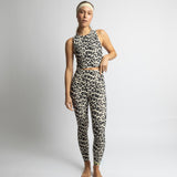 Activewear Leggings leo splashes black/sand