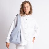 Buckle Bag medium - ash blue