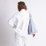 Buckle Bag medium - ash blue