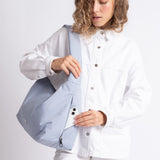 Buckle Bag medium - ash blue