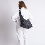 Buckle Bag medium - leo splashes navy/olive