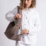 Buckle Bag medium - dark mushroom