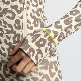 Activewear Jacket leo splashes mushroom/sand