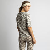 Activewear Half Sleeve T-Shirt leo splashes mushroom/sand