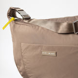 Padded Hip Bag oversized - dark mushroom