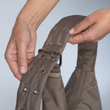 Buckle Bag medium - dark mushroom