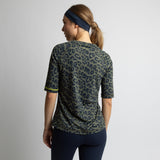 Activewear Half Sleeve T-Shirt leo splashes navy/olive