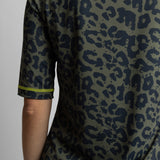 Activewear Half Sleeve T-Shirt leo splashes navy/olive