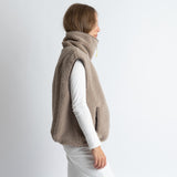 Reversible Bomber Vest - dark mushroom/mushroom