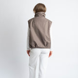 Reversible Bomber Vest - dark mushroom/mushroom
