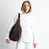 Padded Hip Bag oversized - chocolate