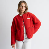 Teddy Fleece Jacket - true red