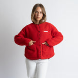 Teddy Fleece Jacket - true red