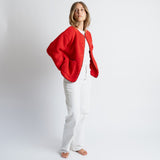 Teddy Fleece Jacket - true red