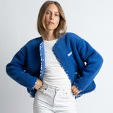 Teddy Fleece Jacket - blue