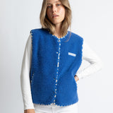 Teddy Fleece Vest - blue