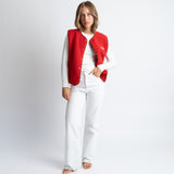 Teddy Fleece Vest - true red