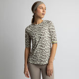 Activewear Half Sleeve T-Shirt leo splashes mushroom/sand - VIVI MARI