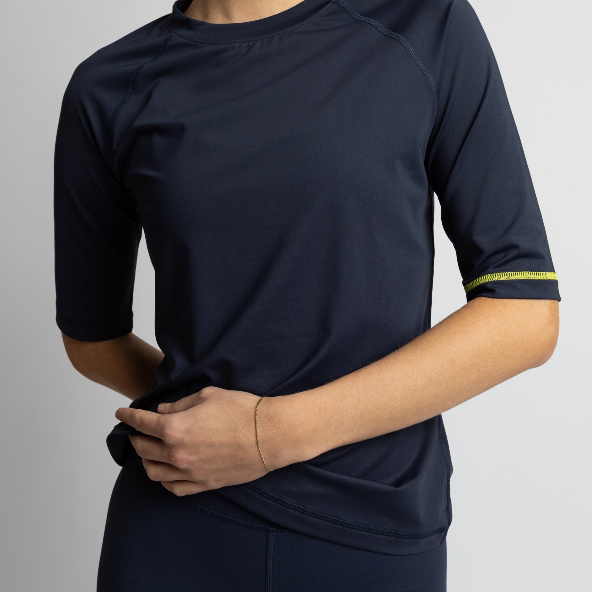 Activewear Half Sleeve T-Shirt navy - VIVI MARI