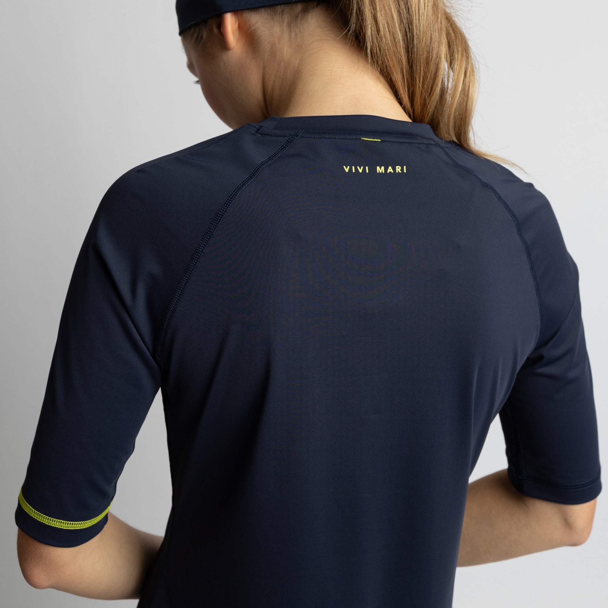 Activewear Half Sleeve T-Shirt navy - VIVI MARI