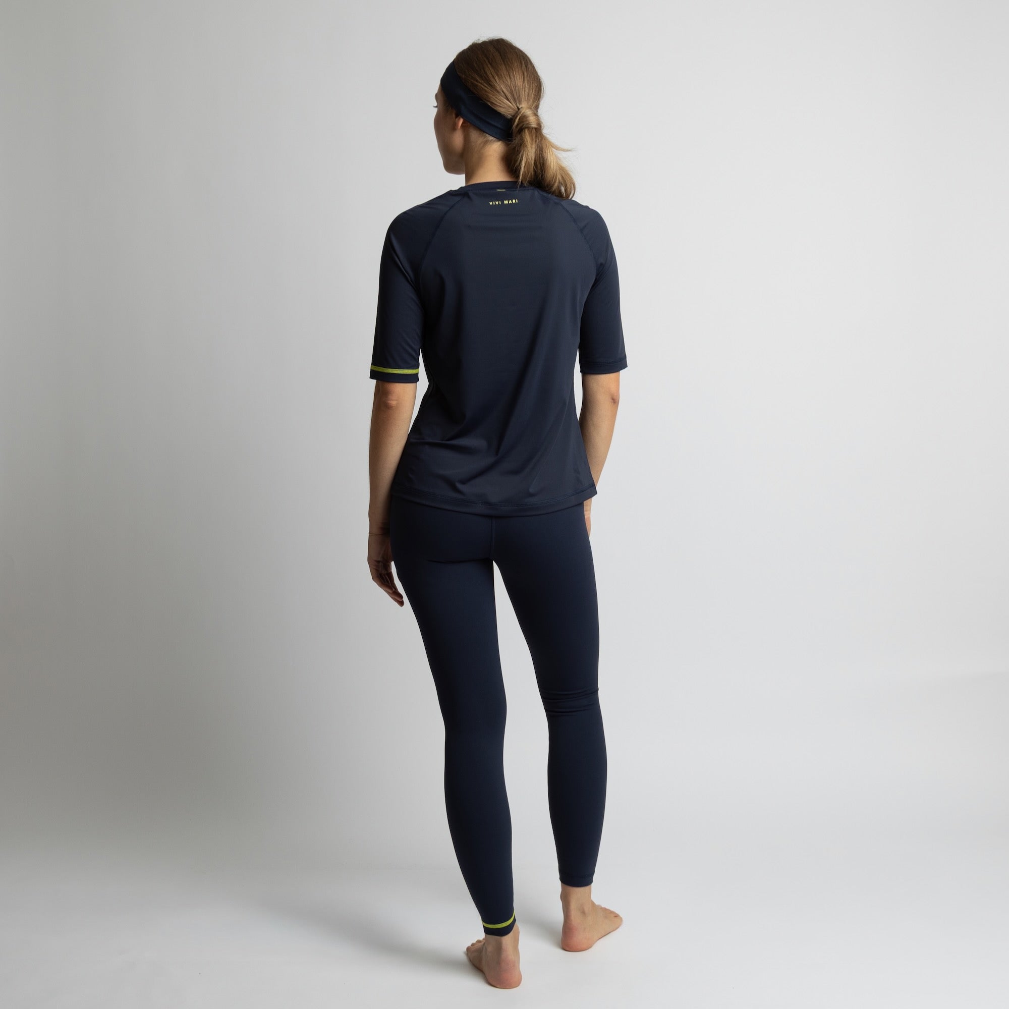 Activewear Half Sleeve T-Shirt navy - VIVI MARI