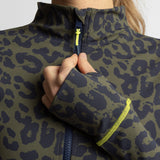 Activewear Jacket leo splashes navy/olive - VIVI MARI