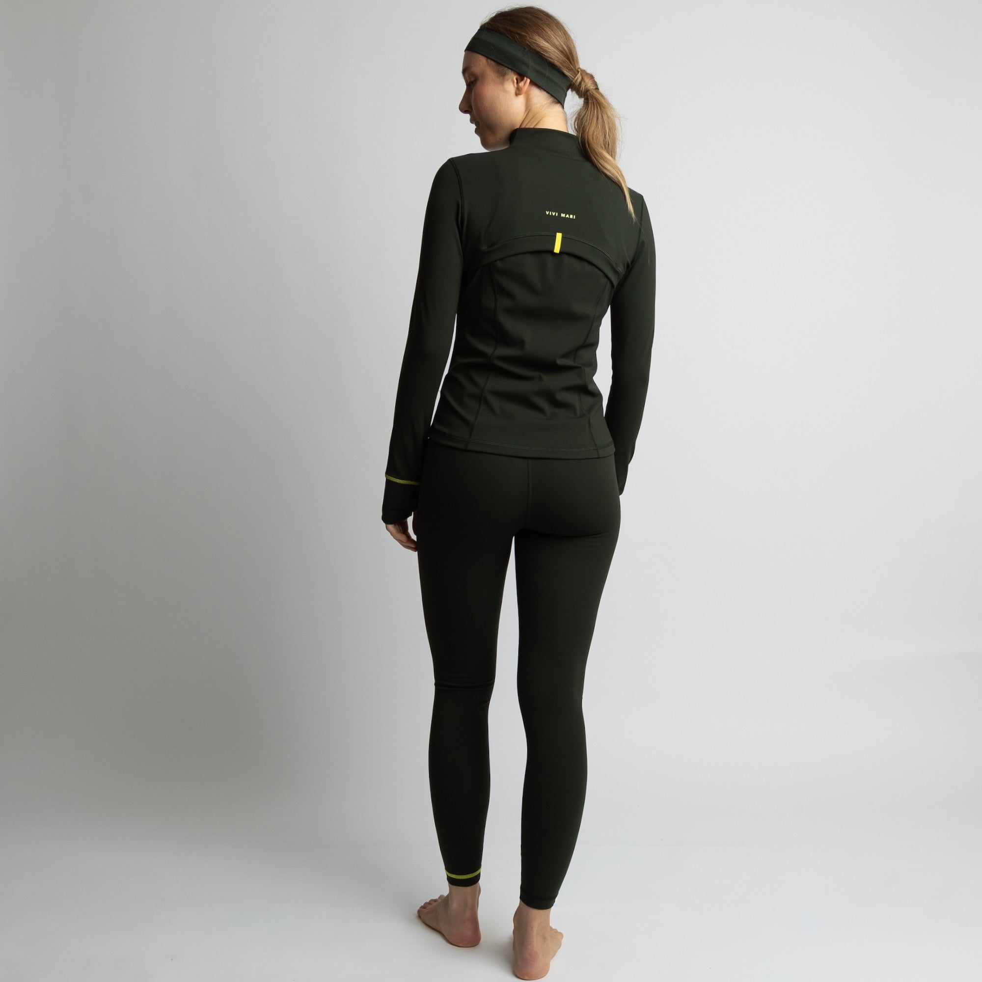 Activewear Leggings deep olive - VIVI MARI