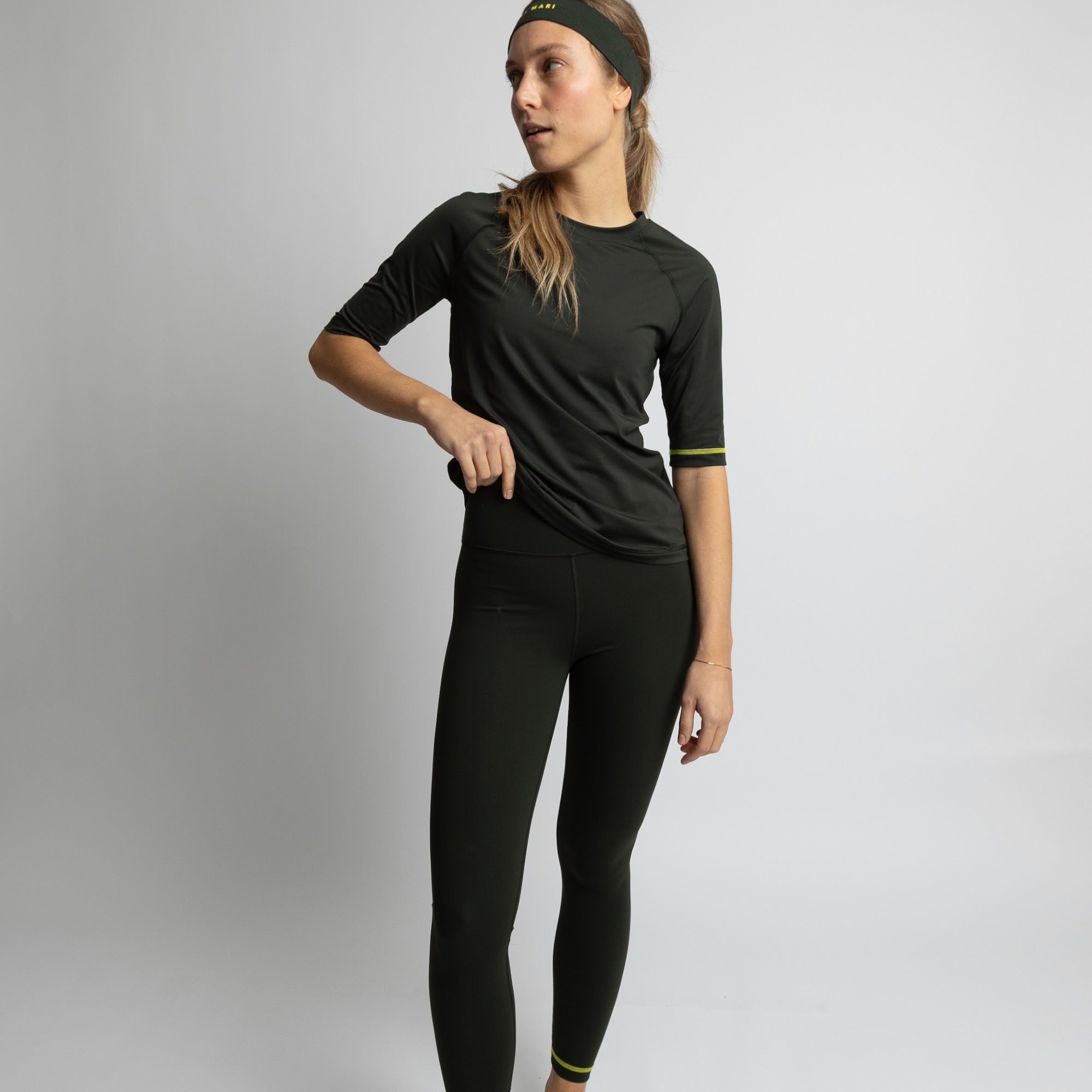 Activewear Leggings deep olive - VIVI MARI