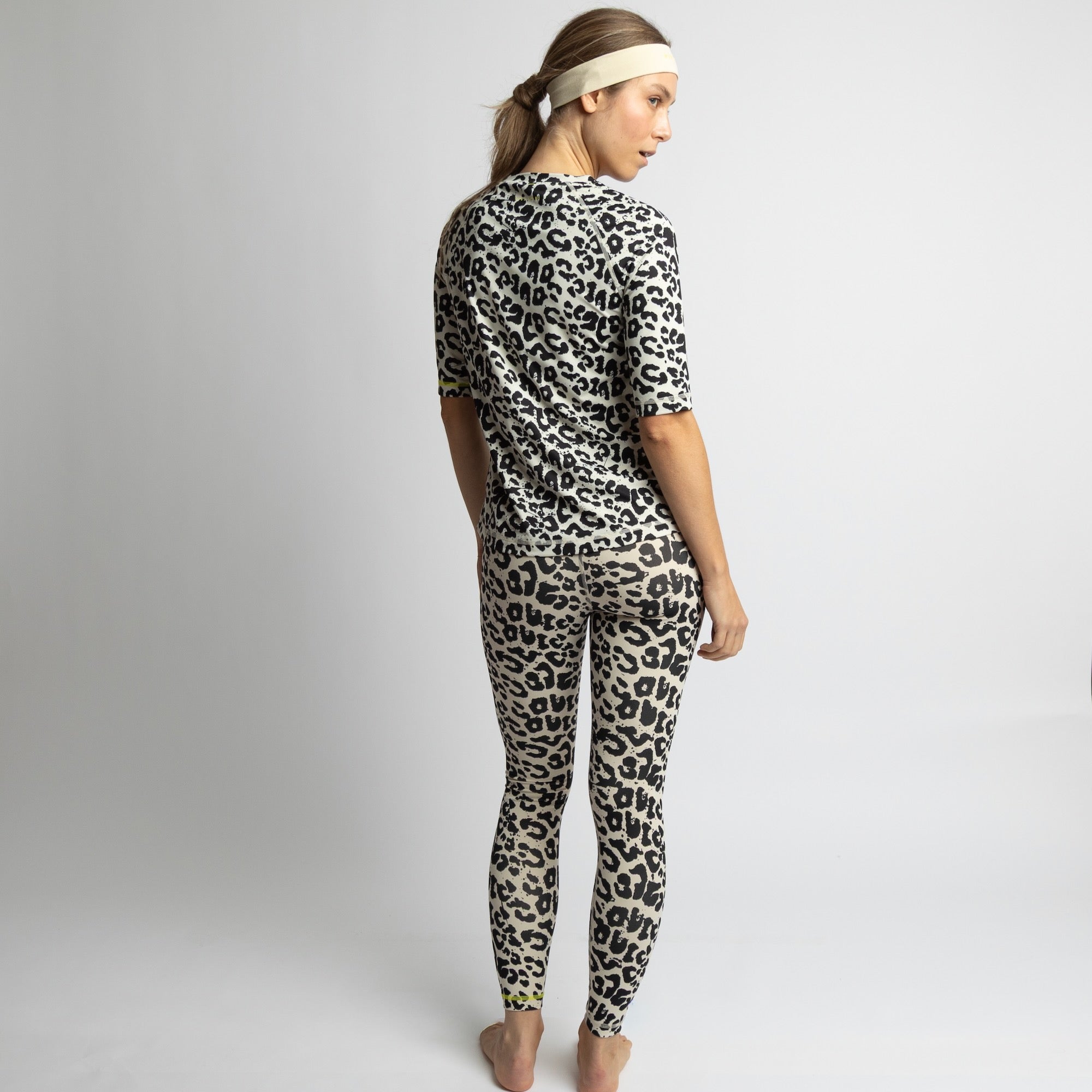 Activewear Leggings leo splashes black/sand - VIVI MARI