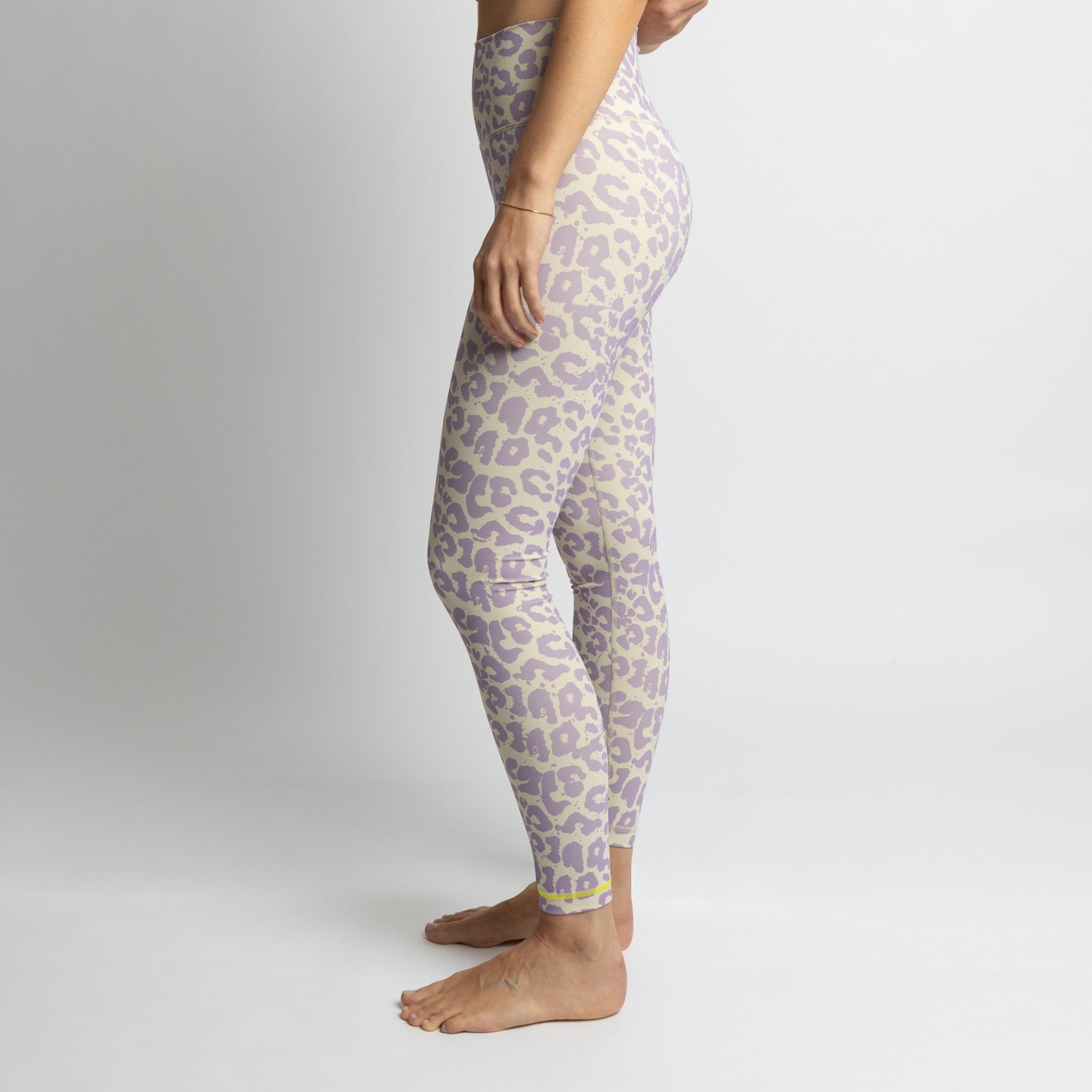 Activewear Leggings leo splashes lavender/grey - VIVI MARI