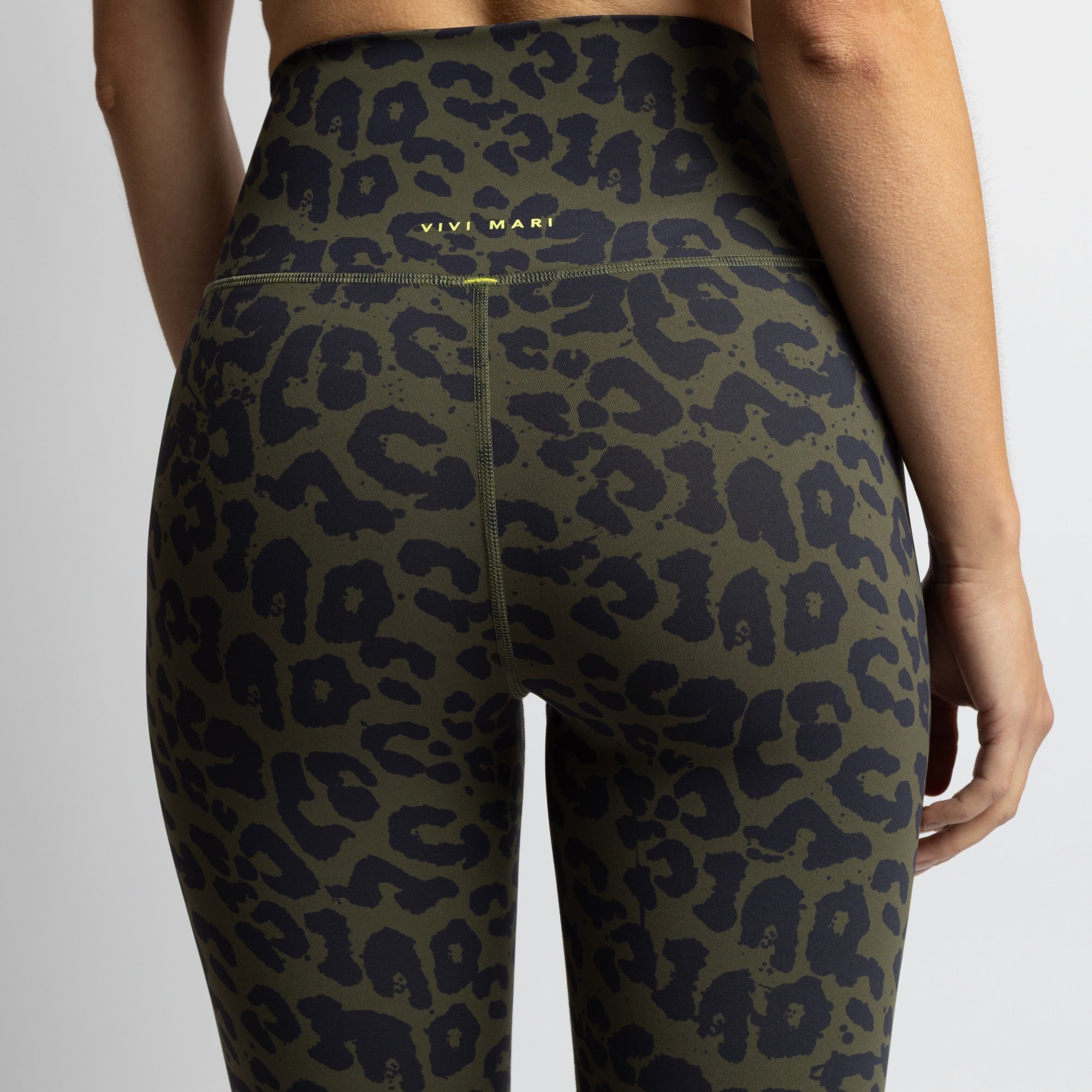Activewear Leggings leo splashes navy/olive - VIVI MARI