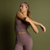Activewear Top cropped ash plum - VIVI MARI