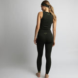 Activewear Top cropped deep olive - VIVI MARI