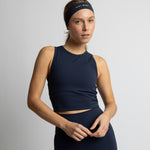 Activewear Top cropped navy - VIVI MARI