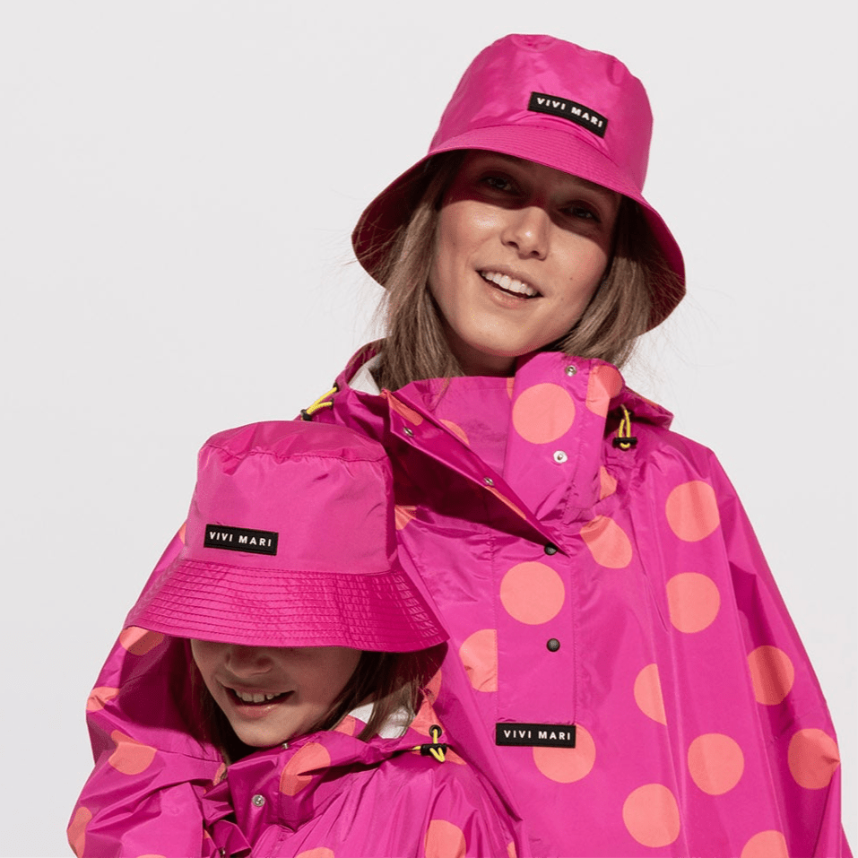 Bucket Hat solid magenta - VIVI MARI