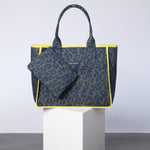 Carry All Bag - leo splashes navy/olive - VIVI MARI