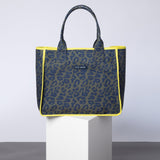 Carry All Bag - leo splashes navy/olive - VIVI MARI